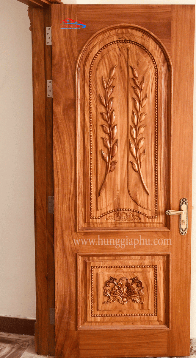 Mẫu cửa gỗ tự nhiên cửa phòng 1 cánh