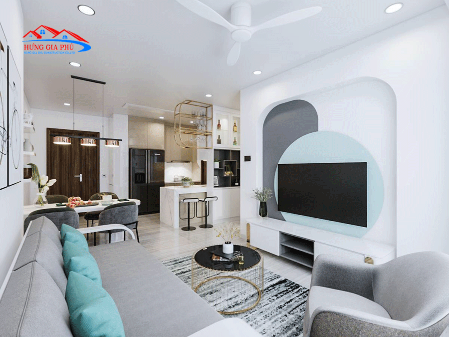 Nội thất gõ ván công nghiệp Nội thất nhà ở hiện đại