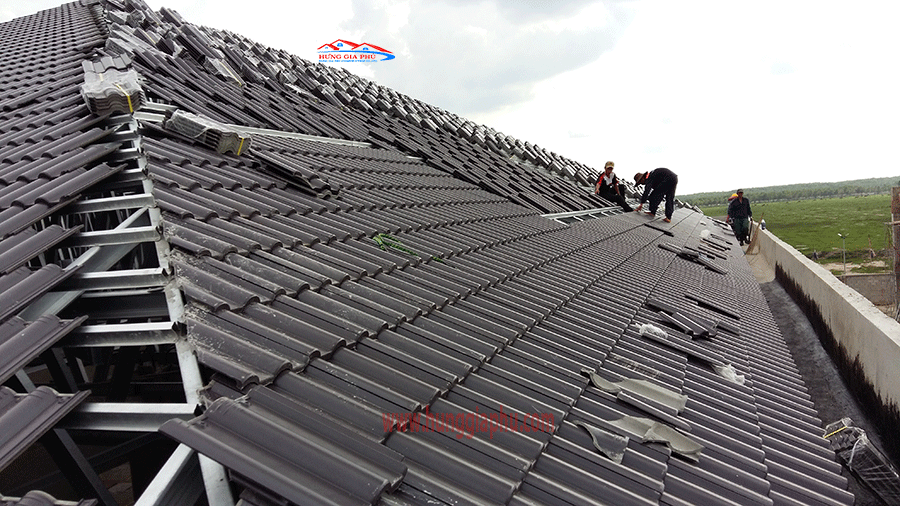 Vì kèo 2 lớp mái lợp ngói SCG
